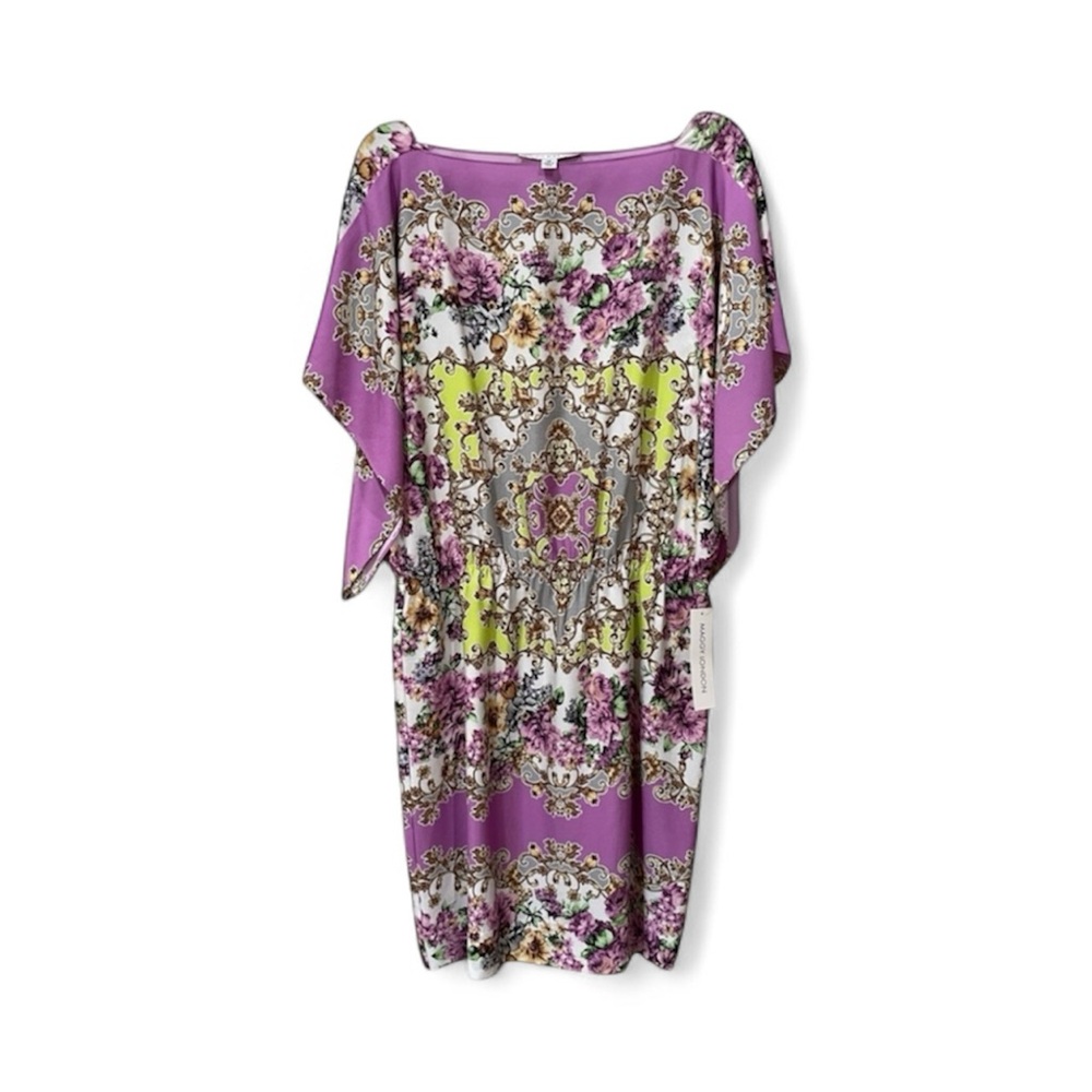 Maggy London Purple and Green Floral Dress - Picture 2 of 12